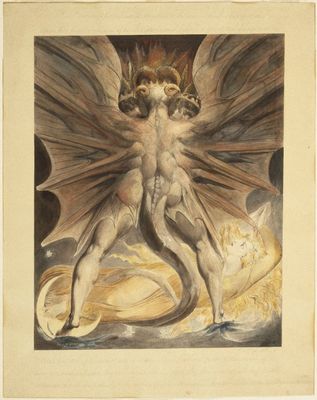 william blake red dragon. The Great Red Dragon and the