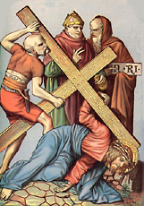 Ninth Station of the Cross (Artist Unknown)