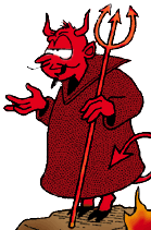 Satan from a cartoon by Mark Parisi