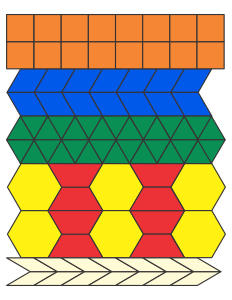 Colored store shape blocks